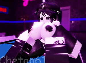 Roblox Strip Club Experience, a slut dances in the Strip Club and gets fucked by a giving cock