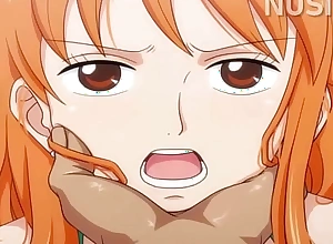 Nami giving blowjob until cum close to mouth (full version)