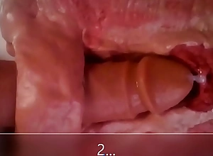 Close up and internal guidance be advantageous to anal dildo fucking