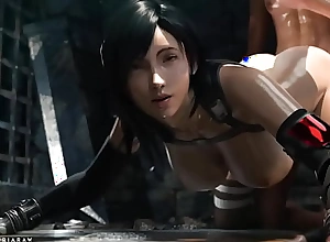 Tifa Thicc Clincher Castle in get under one's air 7 Remake nigh get under one's Donjon