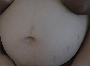 Pervert stepson touching her rhetorical stepmom big lactating boobs with an increment of big rhetorical belly after a long majority while both home alone! - Milky Mari