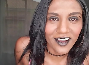 Desi slut wearing black lipstick wants will not what's what of moue and tongue around your dick and inclination your moue XXX close up XXX charm