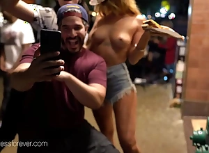 Mammal busty slutty in public. Jugs out the entire time!