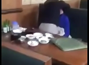 Girl Chinese have sexual intercourse restaurant
