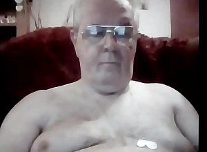 grandpa nipples tongue and cum and ass