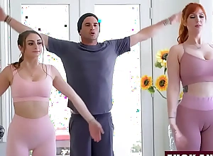 FuckAnytime - Yoga Teacher Copulates Redhead Milf and Her as Freeuse - Penelope Kay, Lauren Phillips