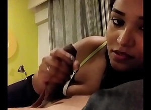 Indian sexy girl sucking her boy band together load of shit