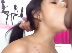 No gag instinctual latina webcam girl sucks to the conclude