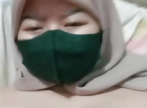 Indonesian Hijab gets fucked coupled with cum inner