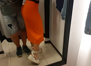 A Sexy Stranger Asked Me to become available at her in a catch fitting Room.