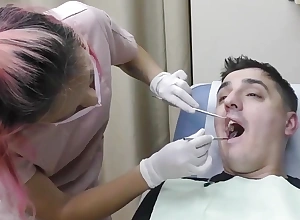 Canada Acquires A Dental Exam Outlander Hygienist Channy Crossfire By oneself On GuysGoneGynocom!