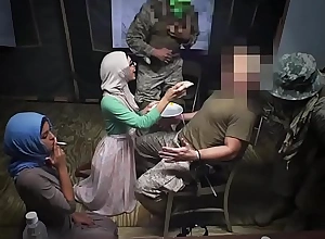 Arab sluts sneak into a military distasteful