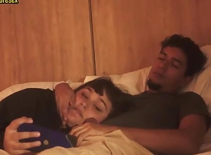 My stepsister chokes on my penis after watching a movie