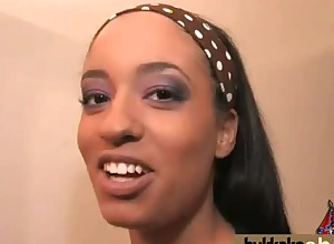 Ebony girl taking multiple group cumshots in a wild with an increment of passionate session